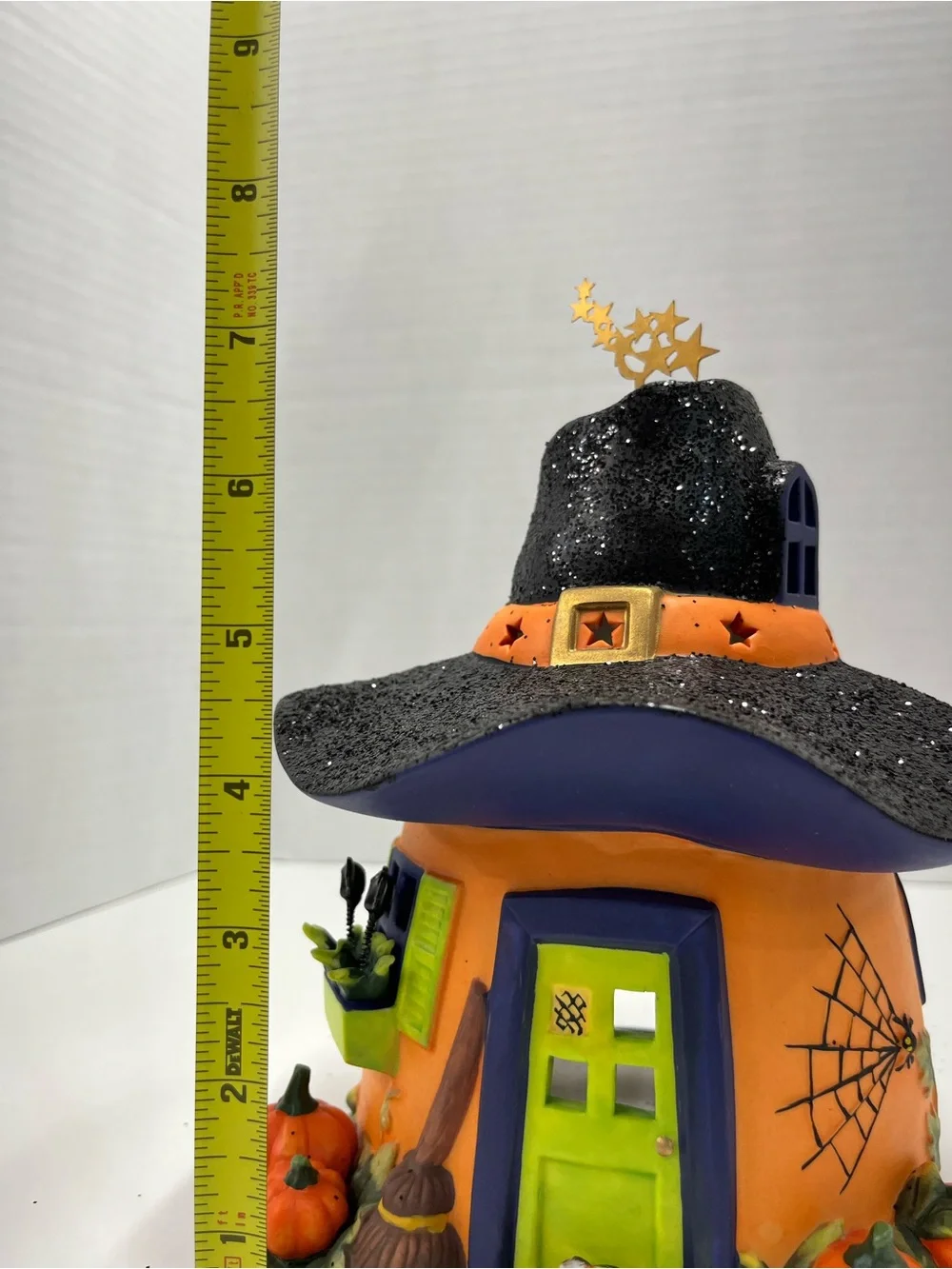 Partylite Pumpkin Witch House Tealight Candle Holder